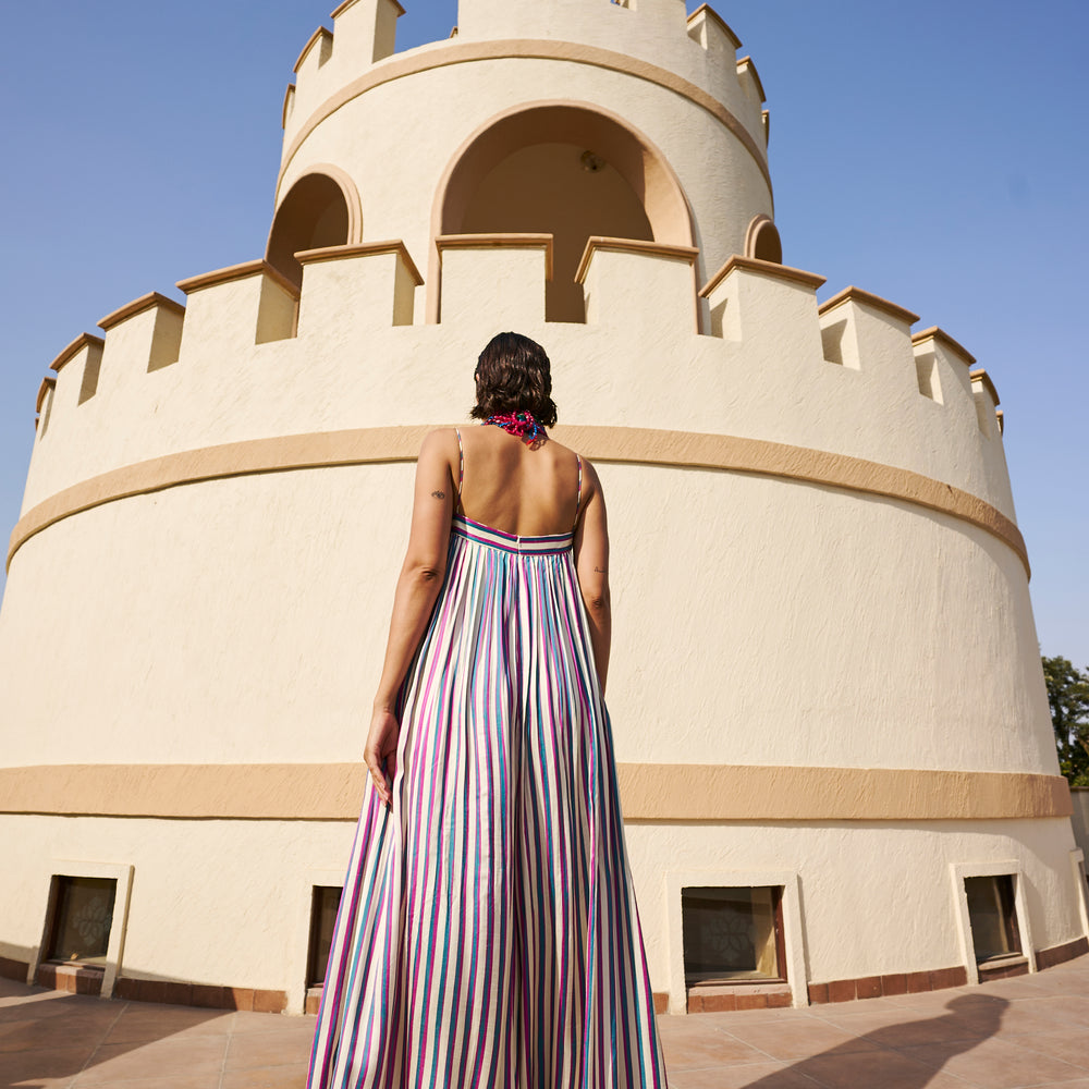 
                      
                        MULTICOLOUR STRIPED JUMPSUIT
                      
                    