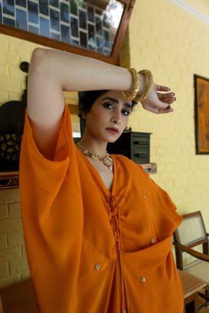 Orange Butti Kaftan