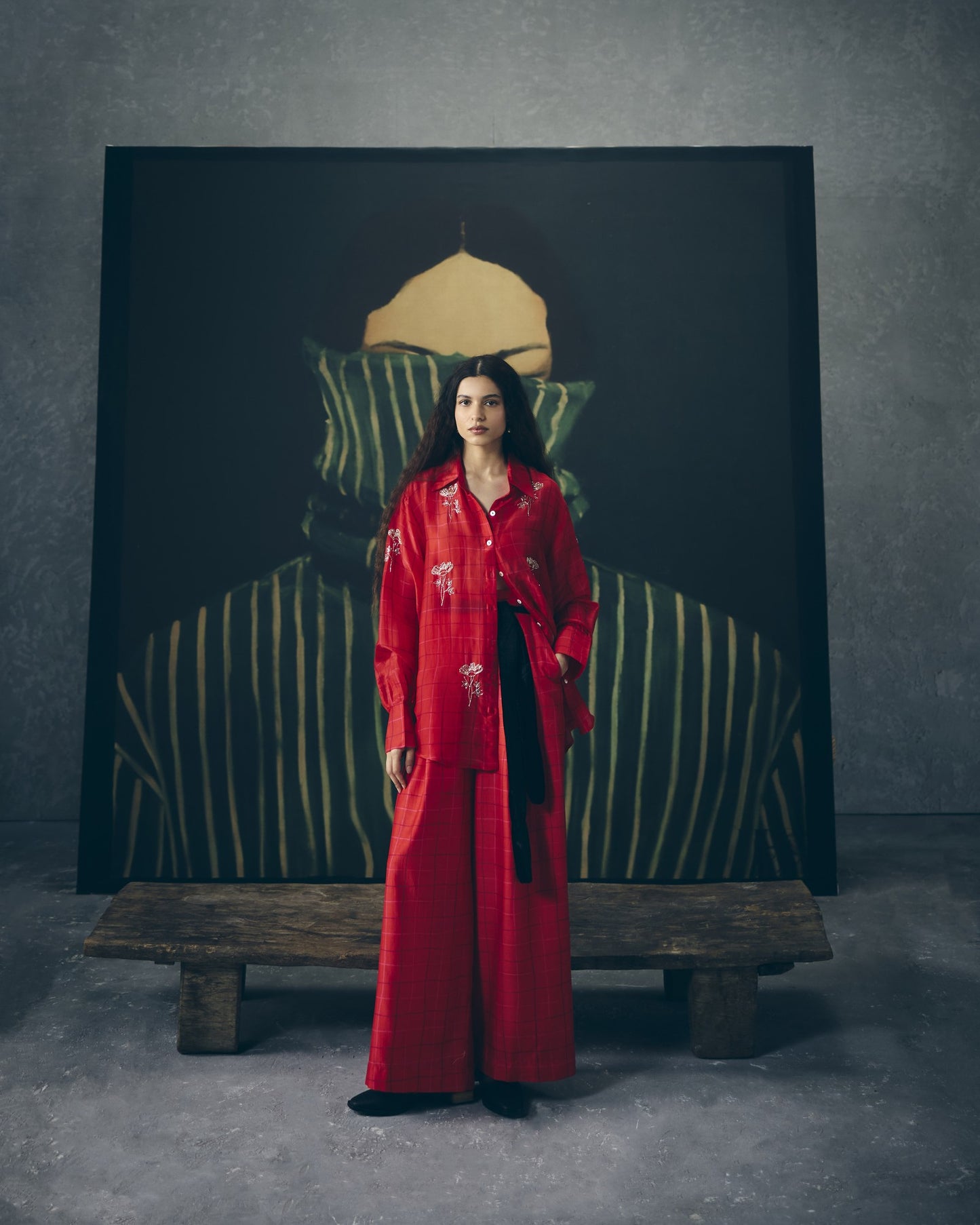 DENA SHIRT DRESS | EC-CS-EPH26-18-Red