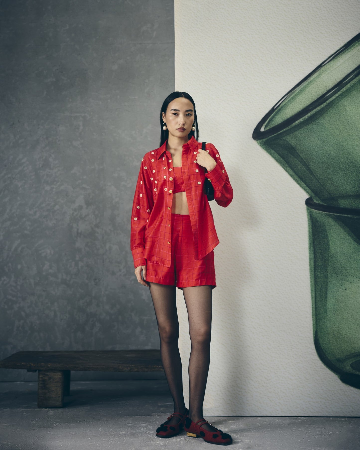 NORI SHIRT SET | EC-CS-EPH26-24-Red