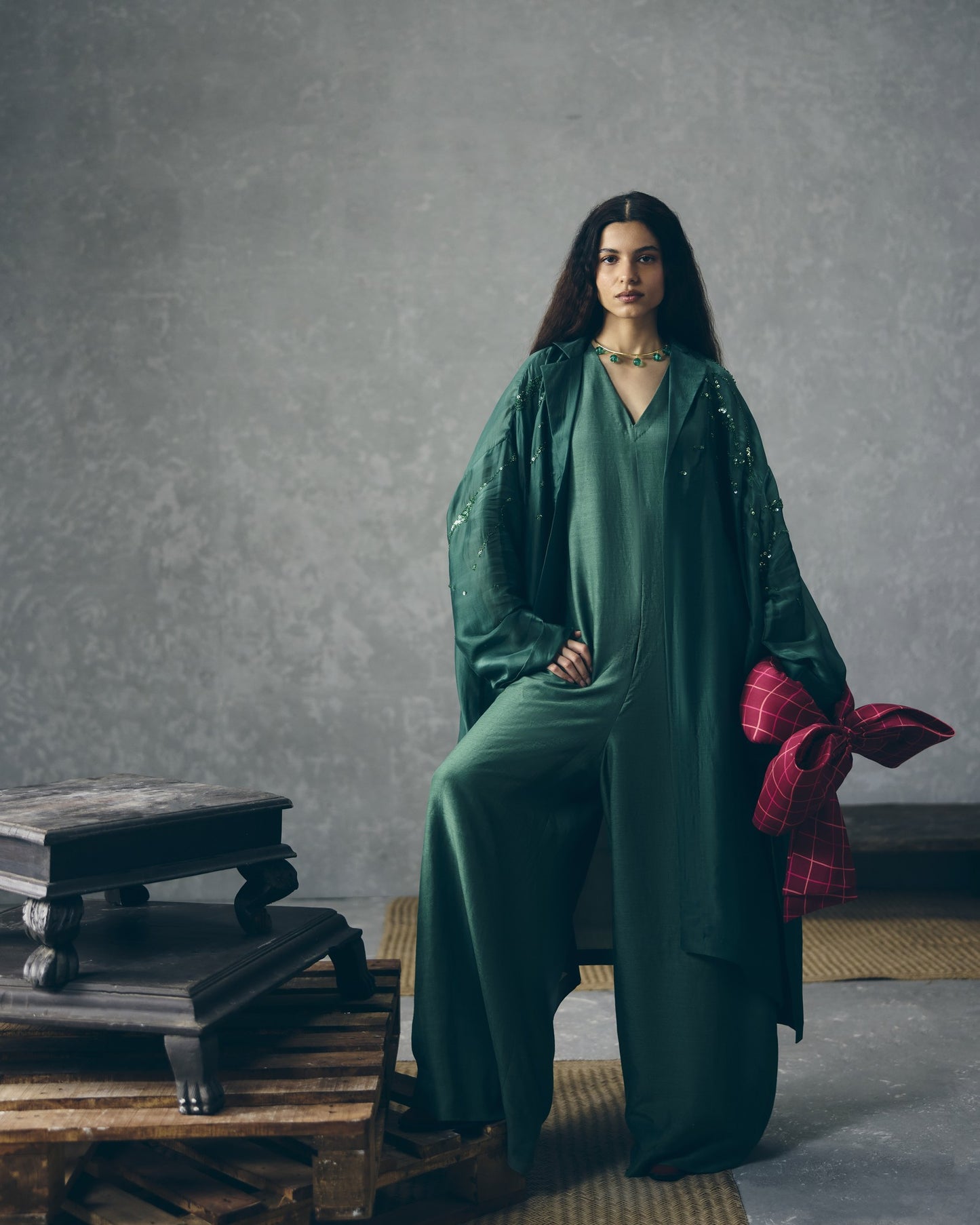 WASABI JUMPSUIT SET | EC-CS-EPH26-45-Green