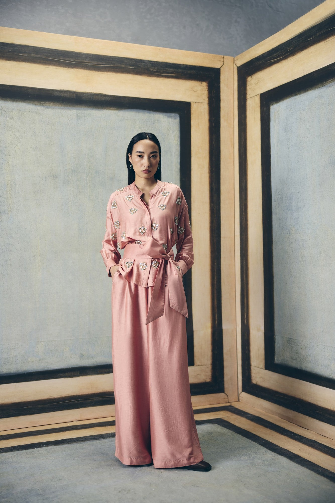 AIMI SHIRT SET | EC-CS-EPH26-01-Mauve