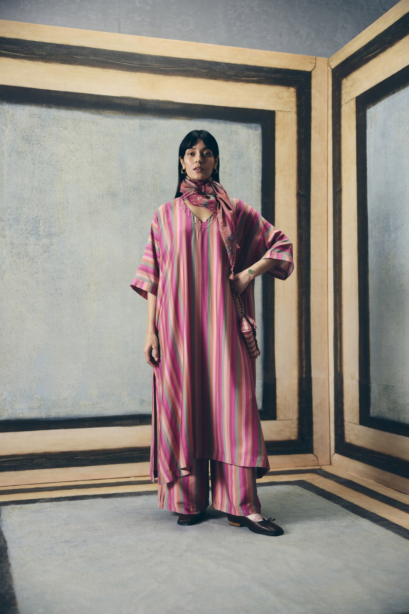 AYAKA KURTA SET | EC-KP-EPH26-40-DustyMulticolour