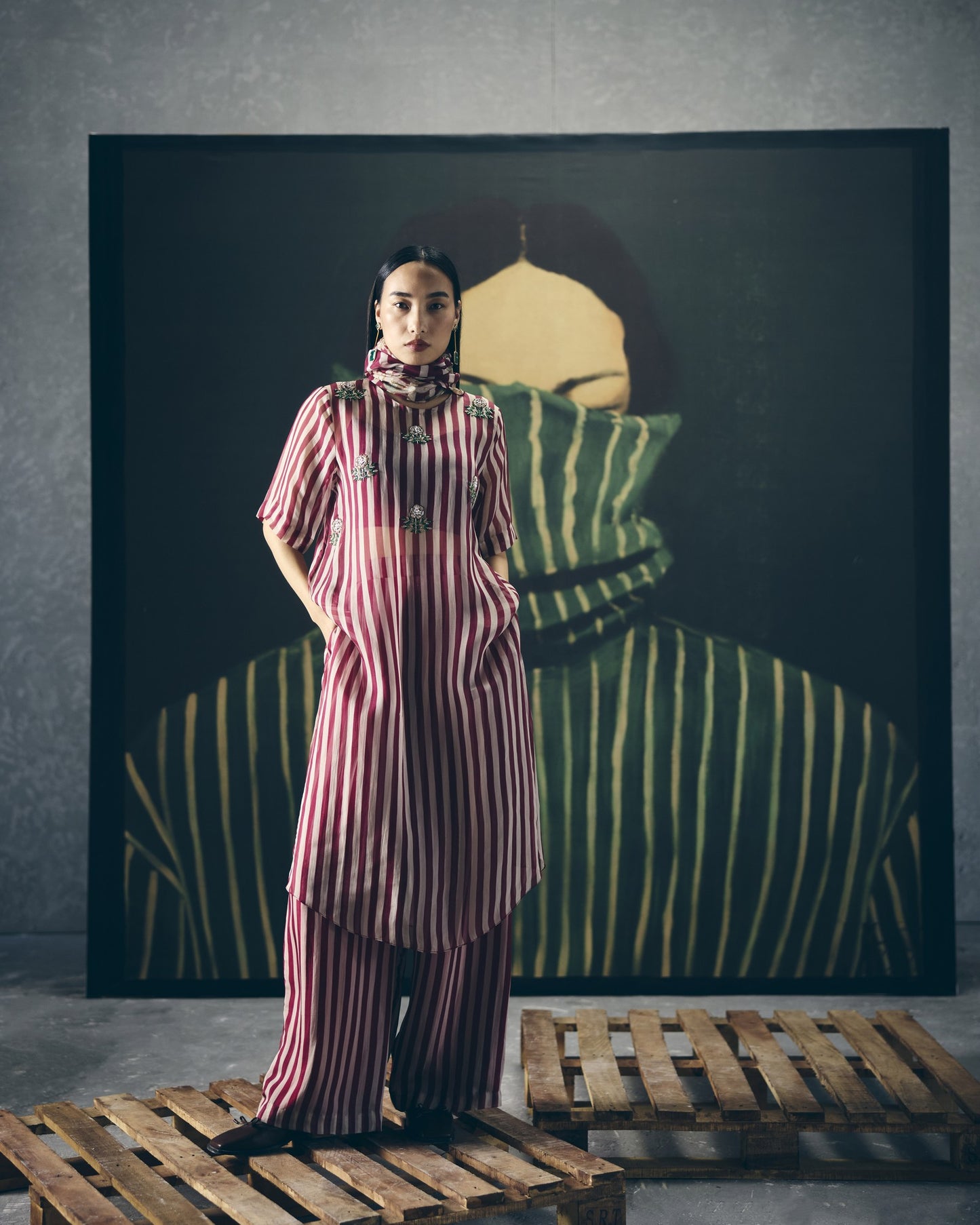 PUKA KURTA SET | EC-KP-EPH26-17-Maroon