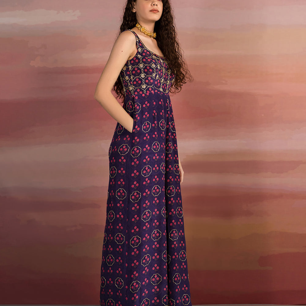 
                      
                        FLORAL PRINT SLEEVELESS JUMPSUIT
                      
                    