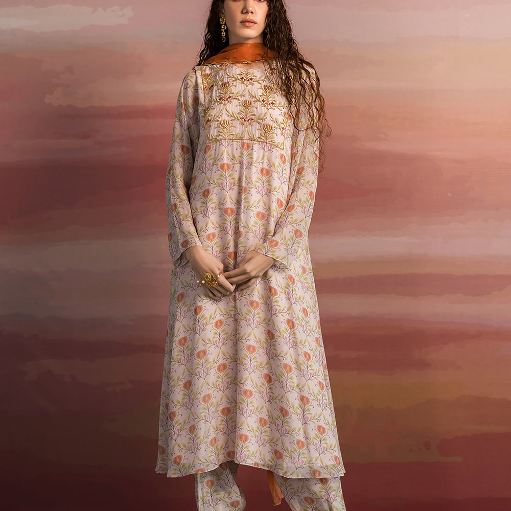 
                      
                        LOTUS PRINT KURTA SALWAR SET
                      
                    