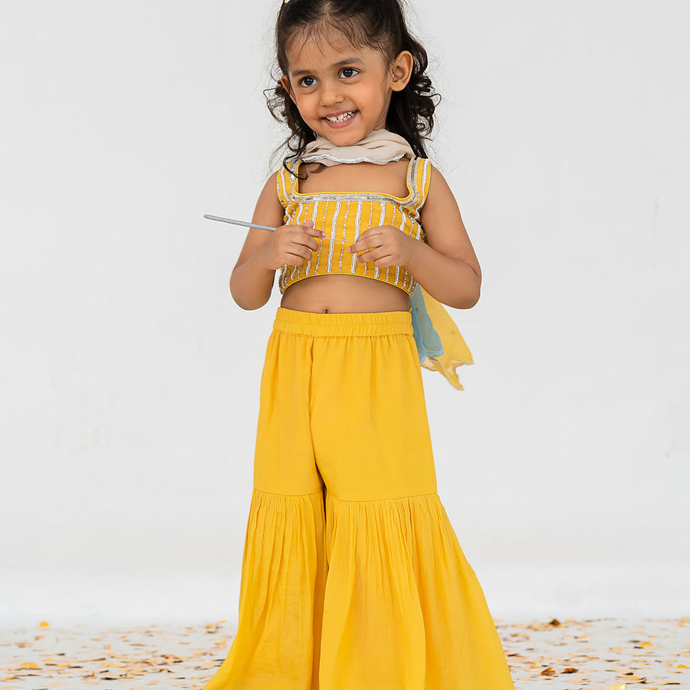 
                      
                        Yellow Gharara Set
                      
                    