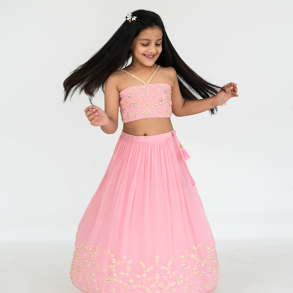 
                      
                        Light Pink Lehenga Set
                      
                    