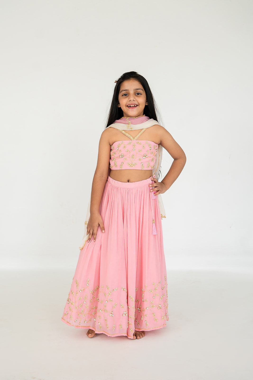 Light Pink Lehenga Set