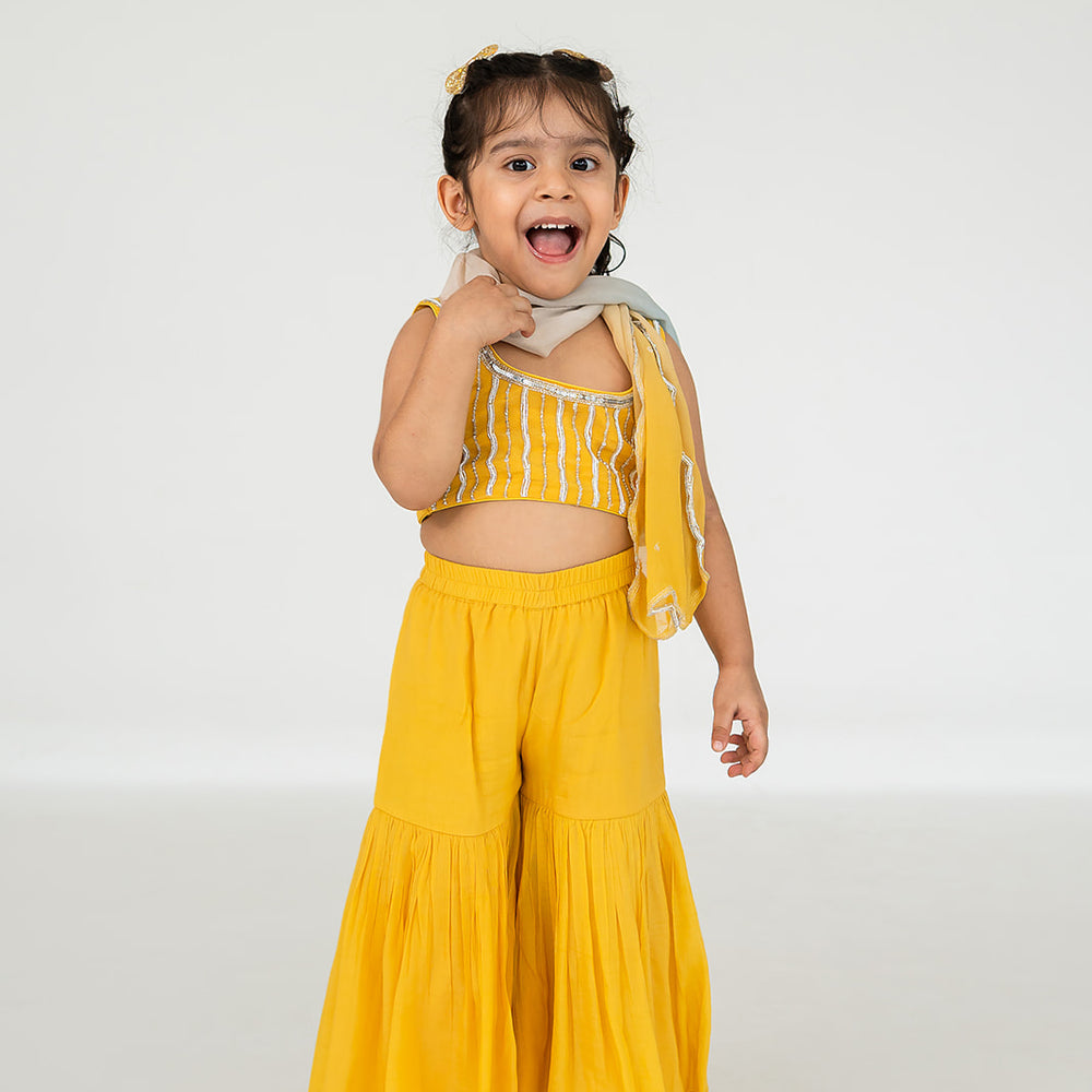 Yellow Gharara Set