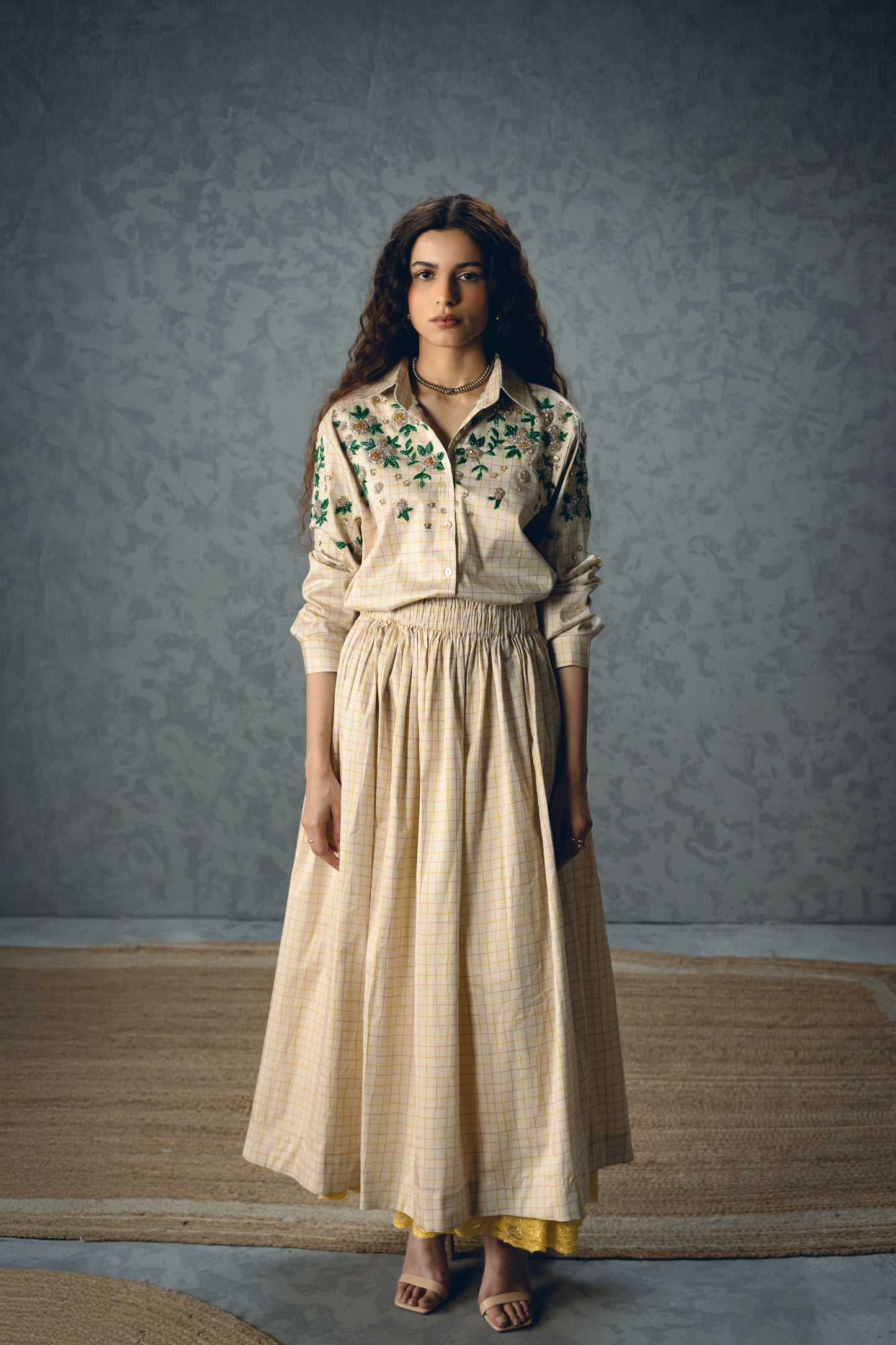 NINA SKIRT SET | EC-CS-EPH26-47-Ivory