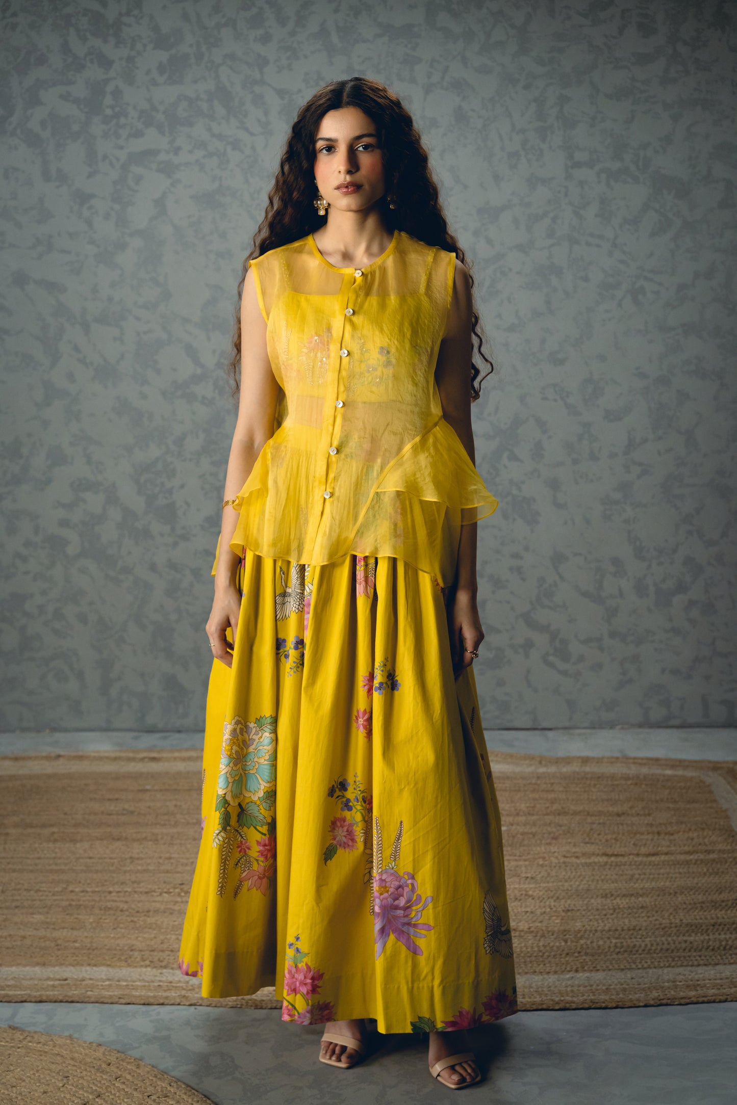 ALINA SKIRT SET | EC-CS-EPH26-58-Yellow