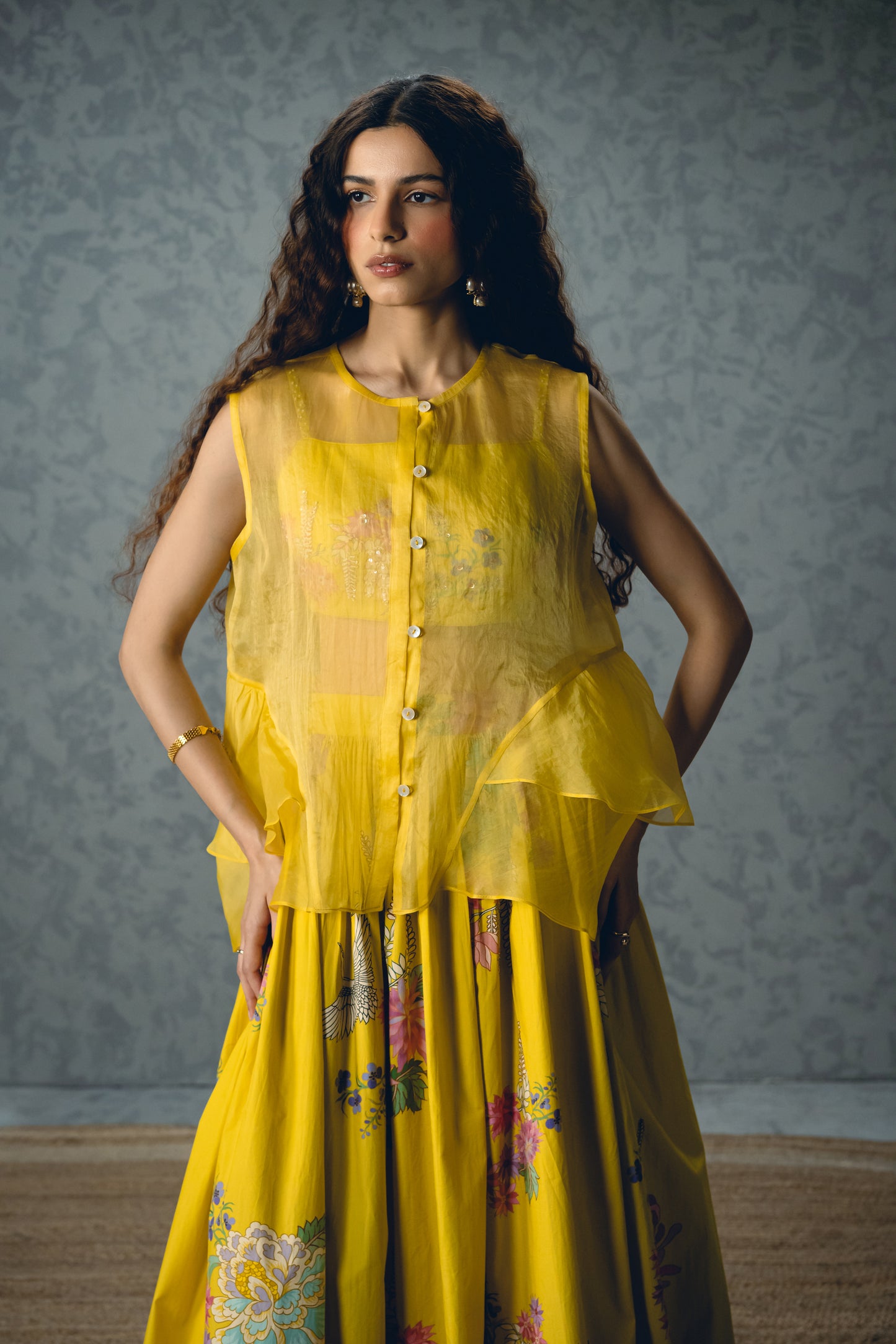 ALINA SKIRT SET | EC-CS-EPH26-58-Yellow