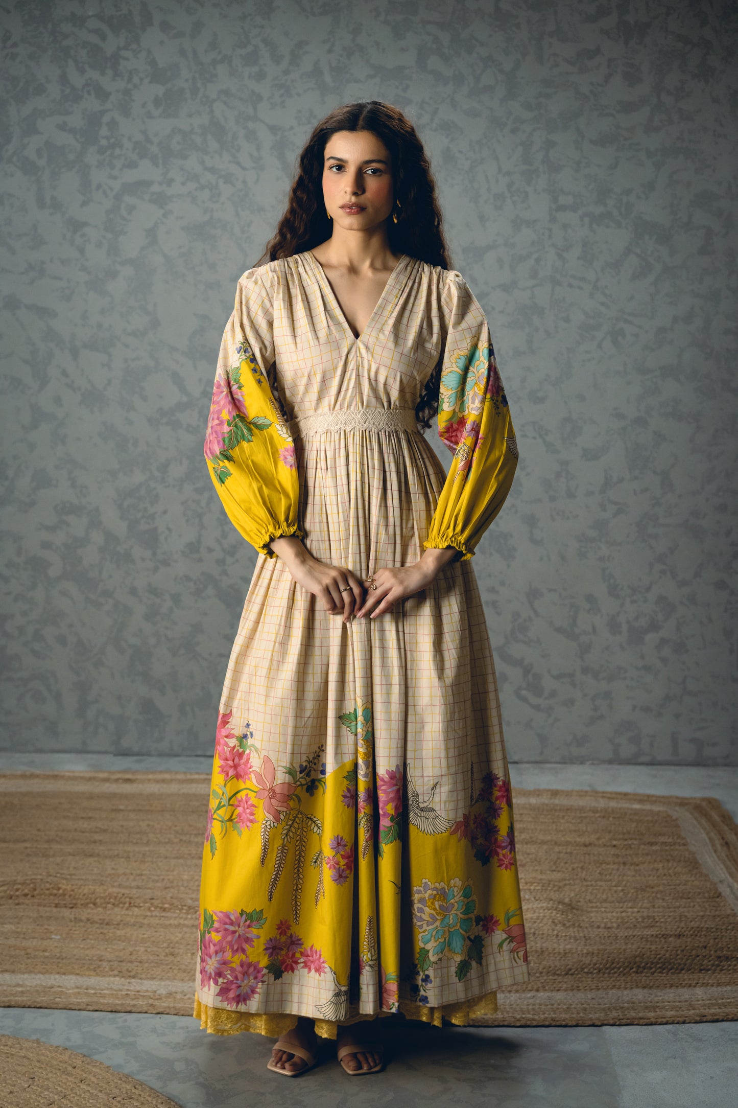 ELENA DRESS | EC-LD-EPH26-55-Ivory