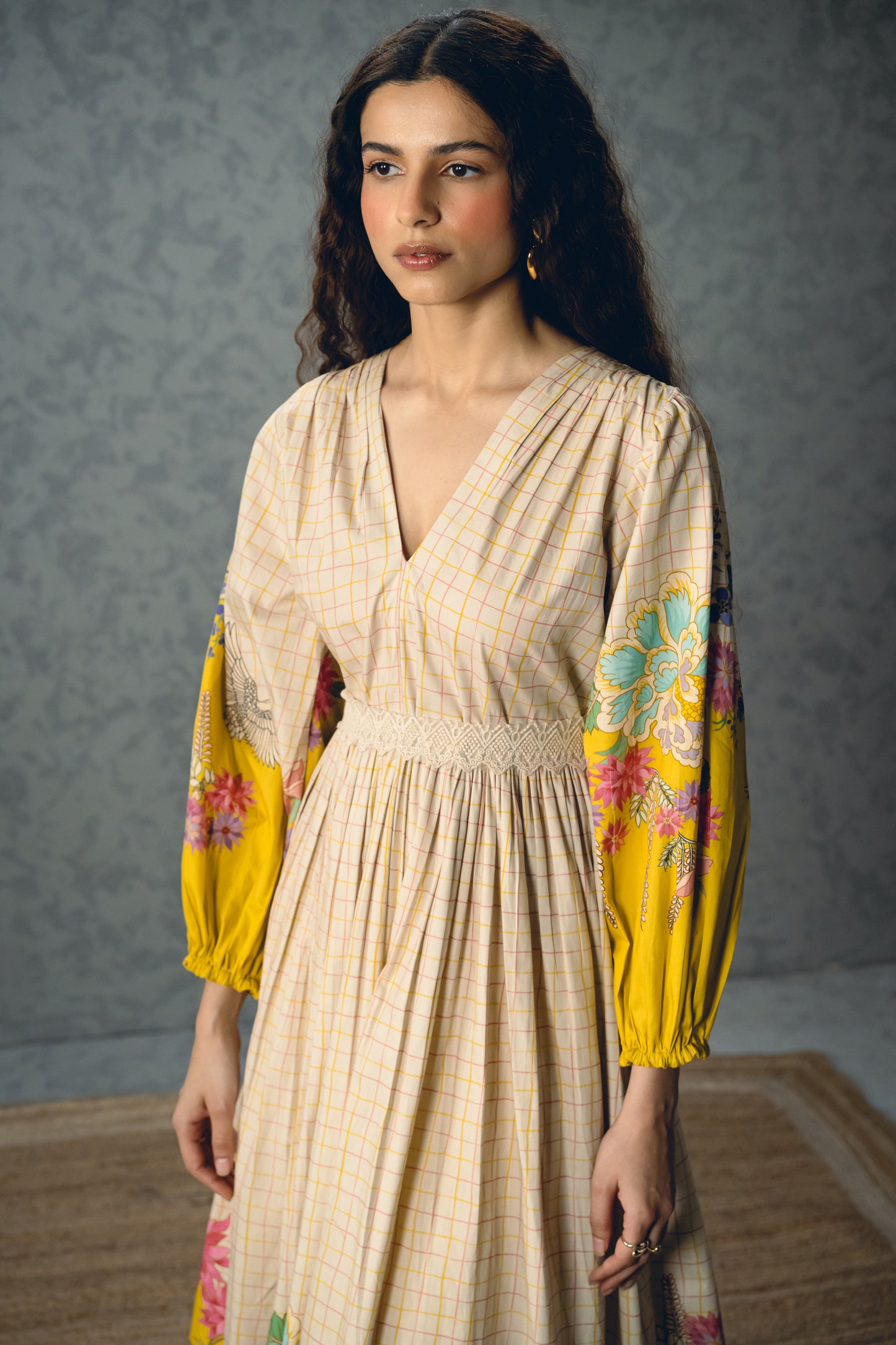ELENA DRESS | EC-LD-EPH26-55-Ivory
