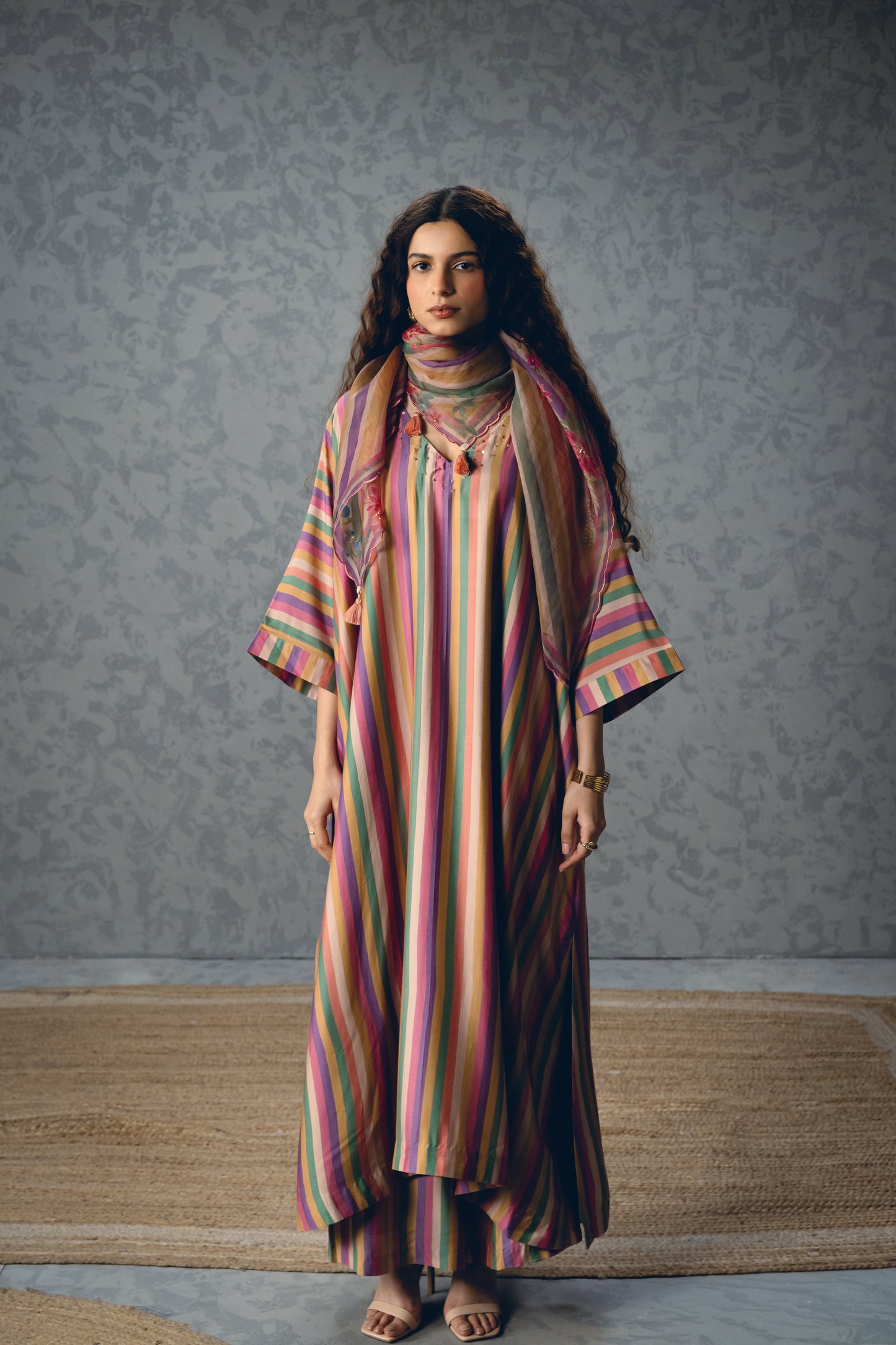 AYAKA KURTA SET EARTHY | EC-KP-EPH26-73-MultiColour