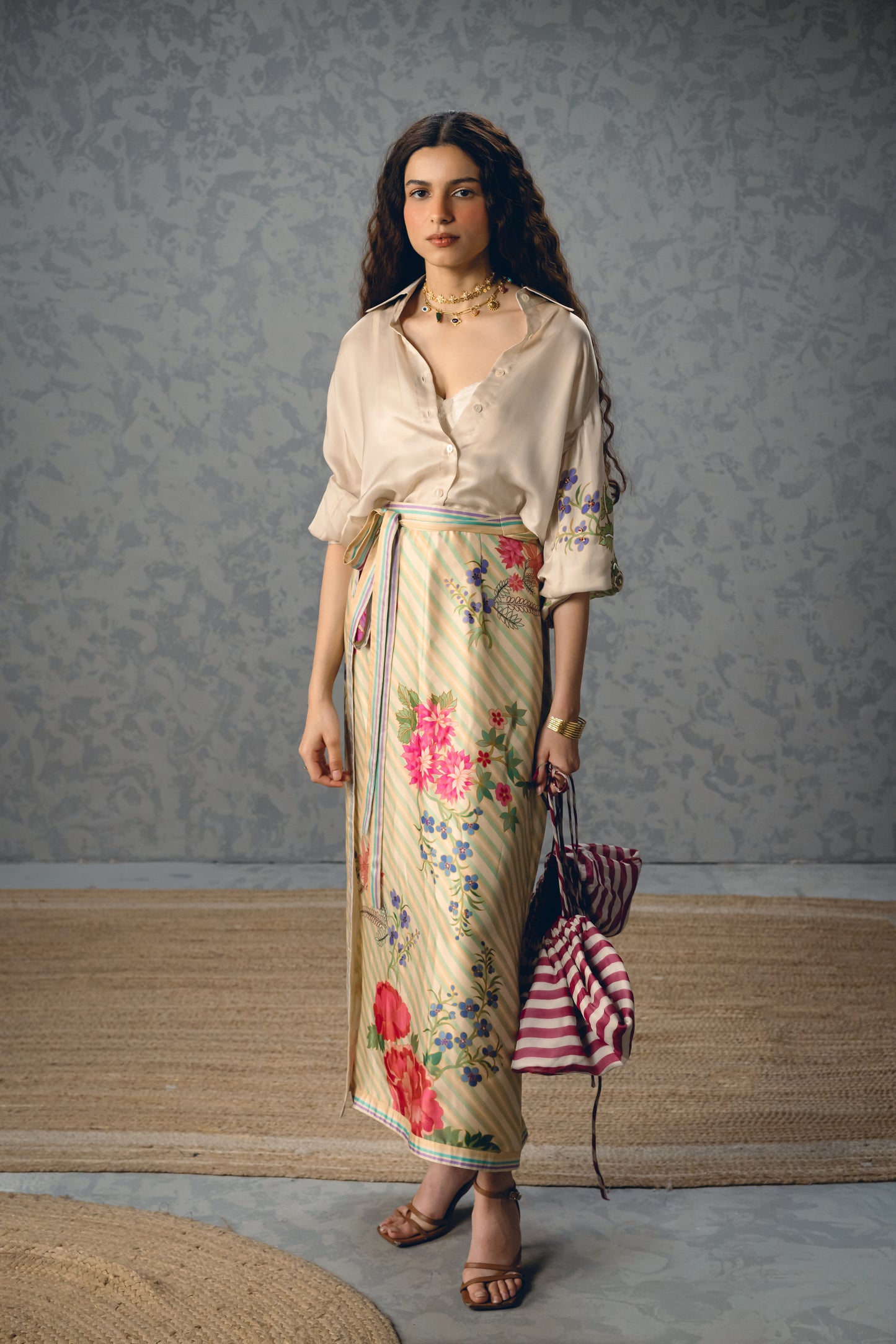 LYA SKIRT SET | EC-CS-EPH26-51-OffWhite