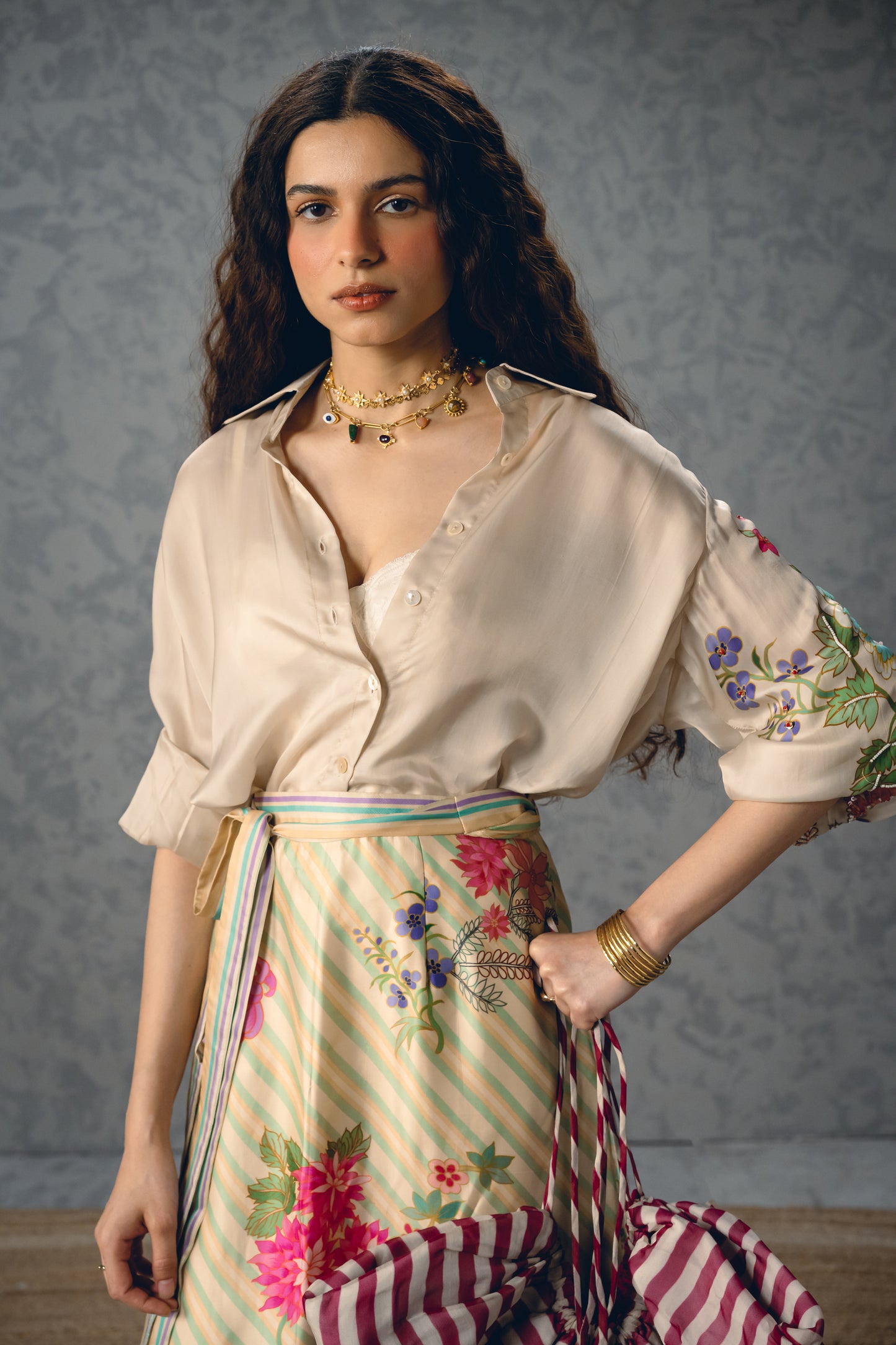 LYA SKIRT SET | EC-CS-EPH26-51-OffWhite