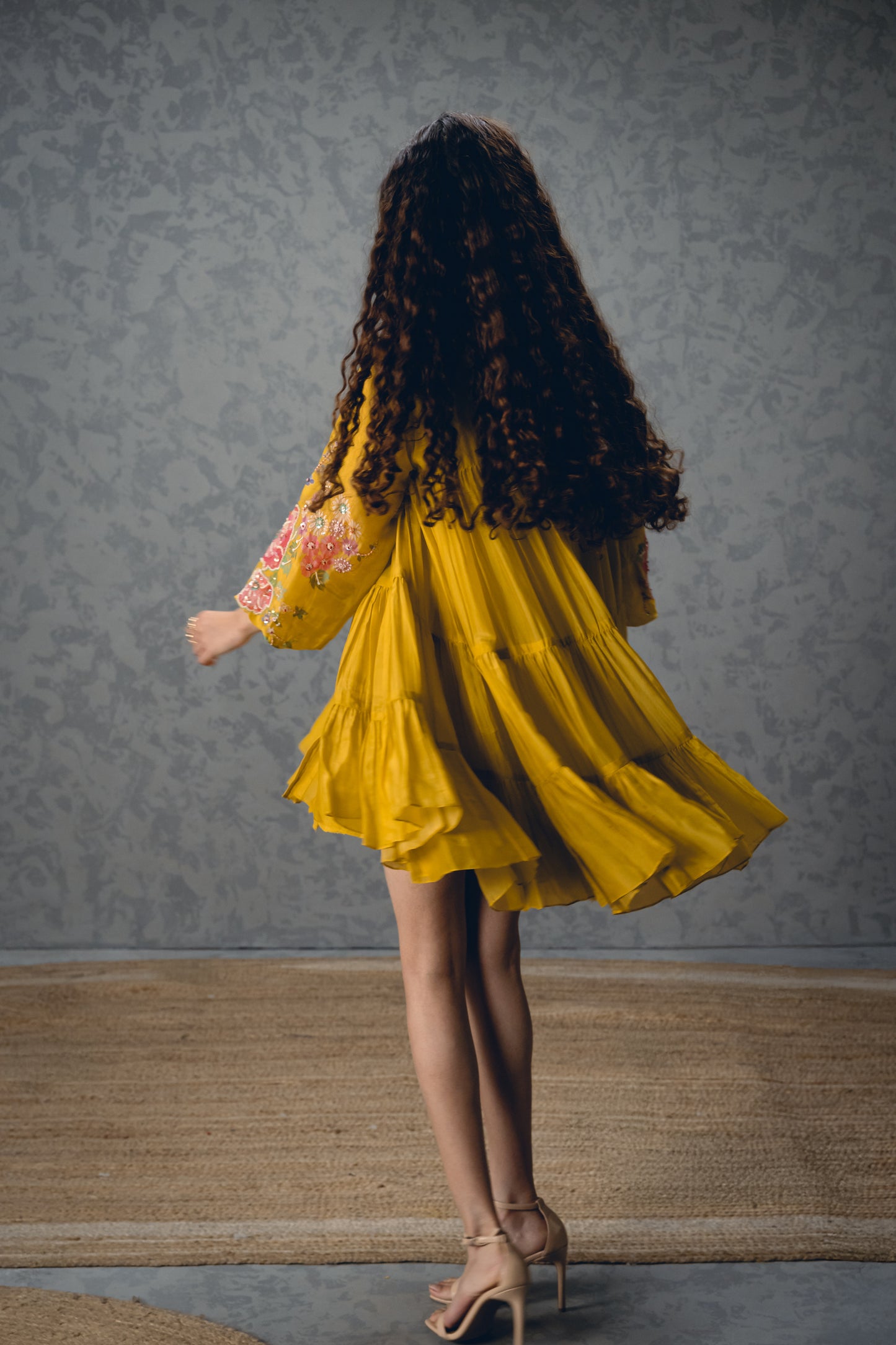LANA DRESS | EC-SD-EPH26-57-MustardYellow