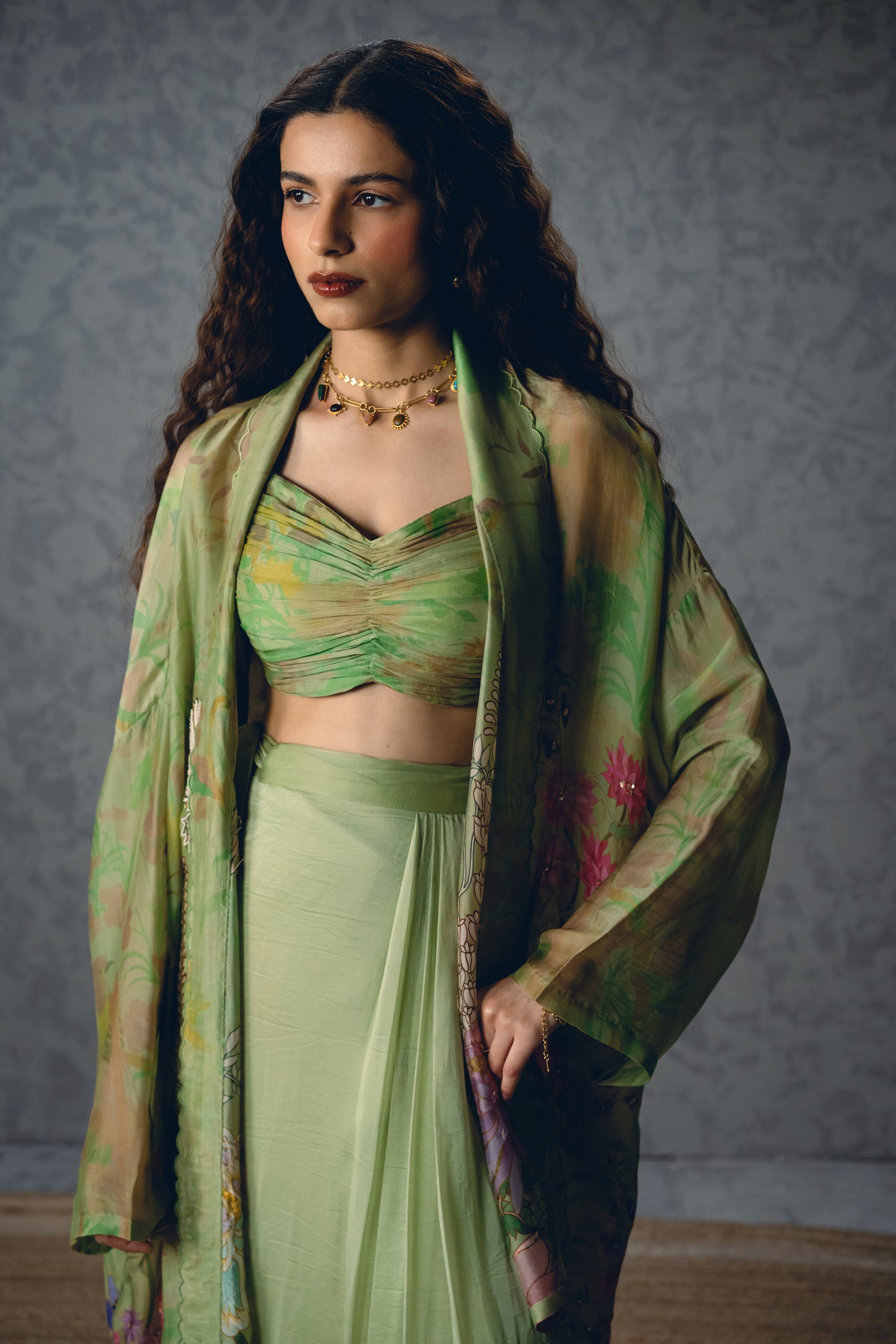 CLEO SKIRT SET | EC-CS-EPH26-64-Green