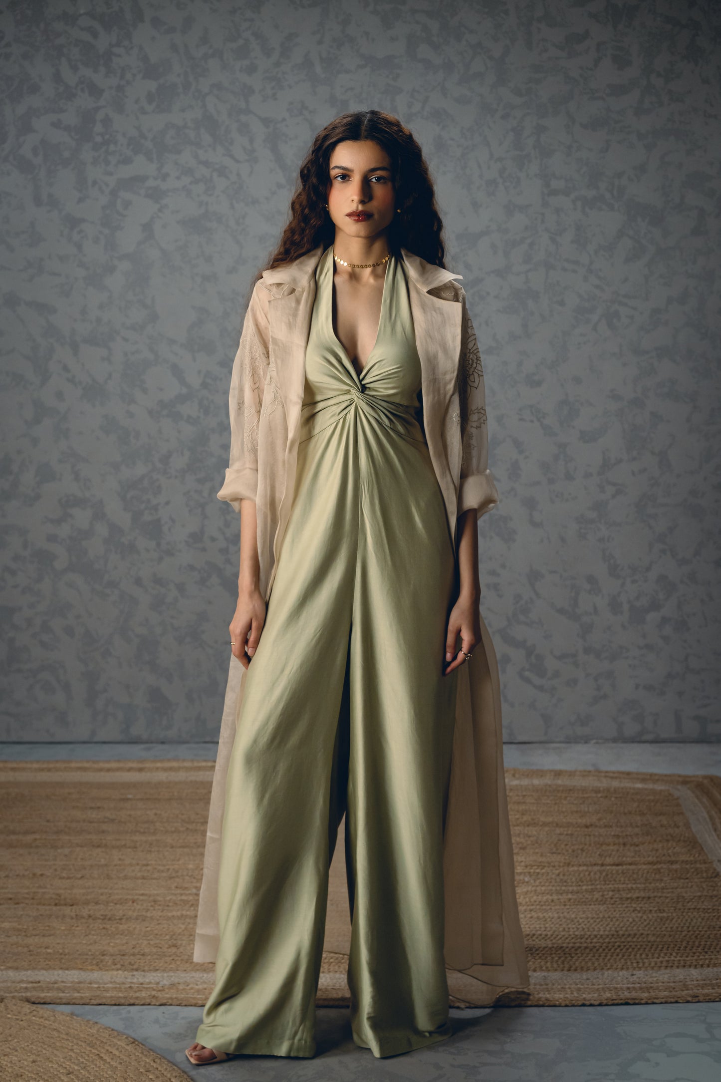 SHINJU JUMPSUIT SET | EC-JS-EPH26-61-Mint