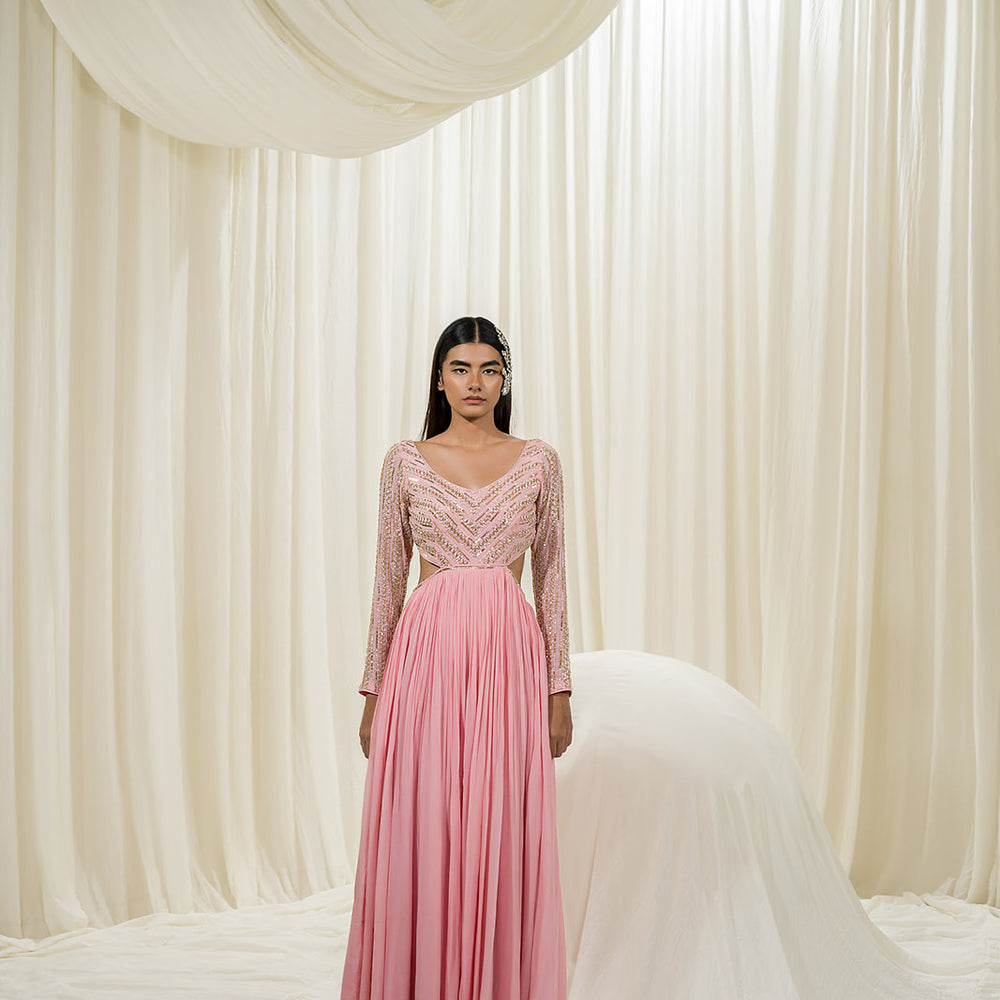 Bubble Pink Anarkali Set