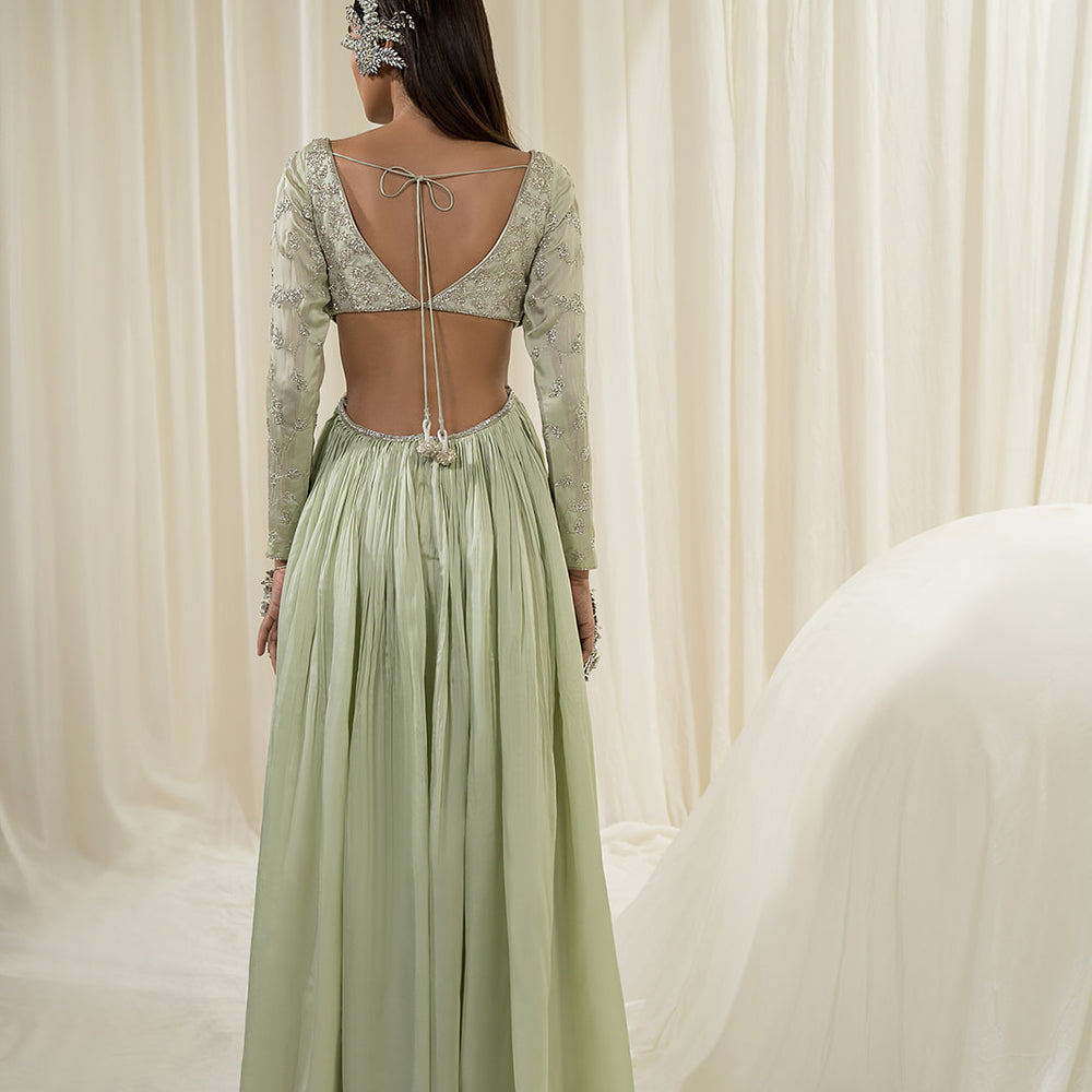 
                      
                        Light Mint Anarkali Set
                      
                    