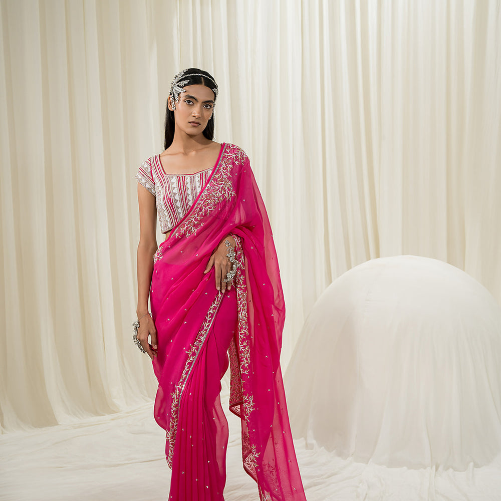 
                      
                        Hot Pink Saree
                      
                    