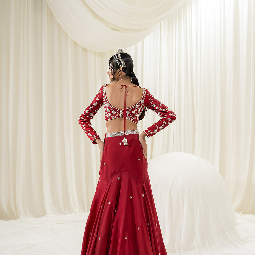 
                      
                        Maroon Lehenga
                      
                    