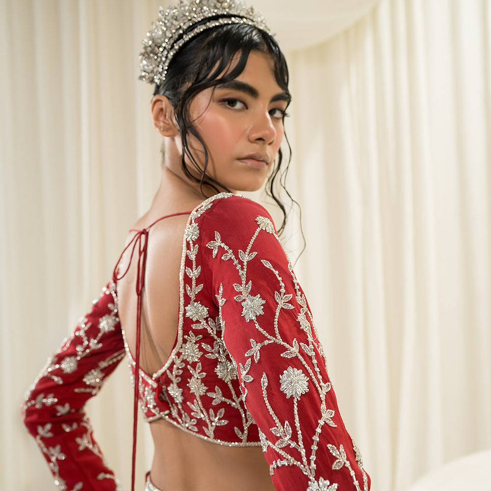 
                      
                        Maroon Lehenga
                      
                    