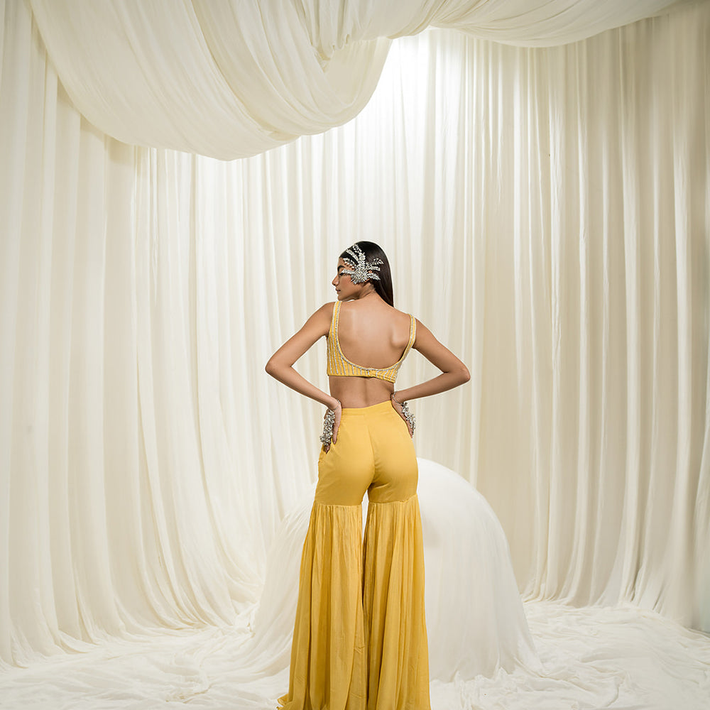 
                      
                        Yellow Gharara Set
                      
                    