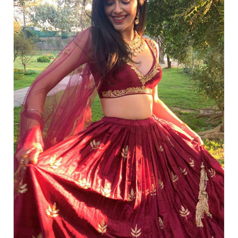 Sanjana Sanghi in Moor Lehenga