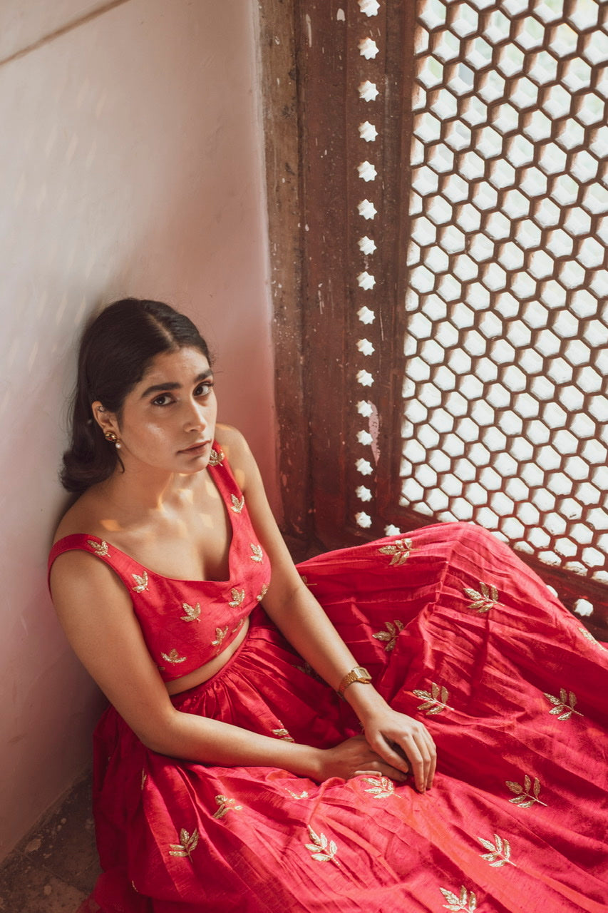 FUSCHIA LEHENGA