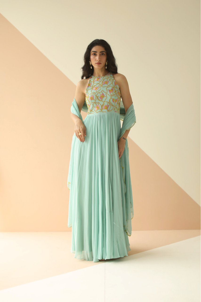 Mint Green Anarkali