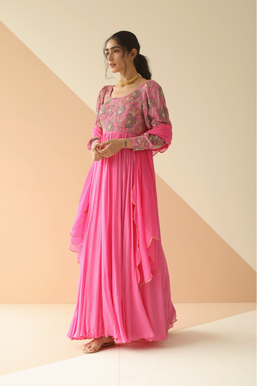 Hot Pink Anarkali