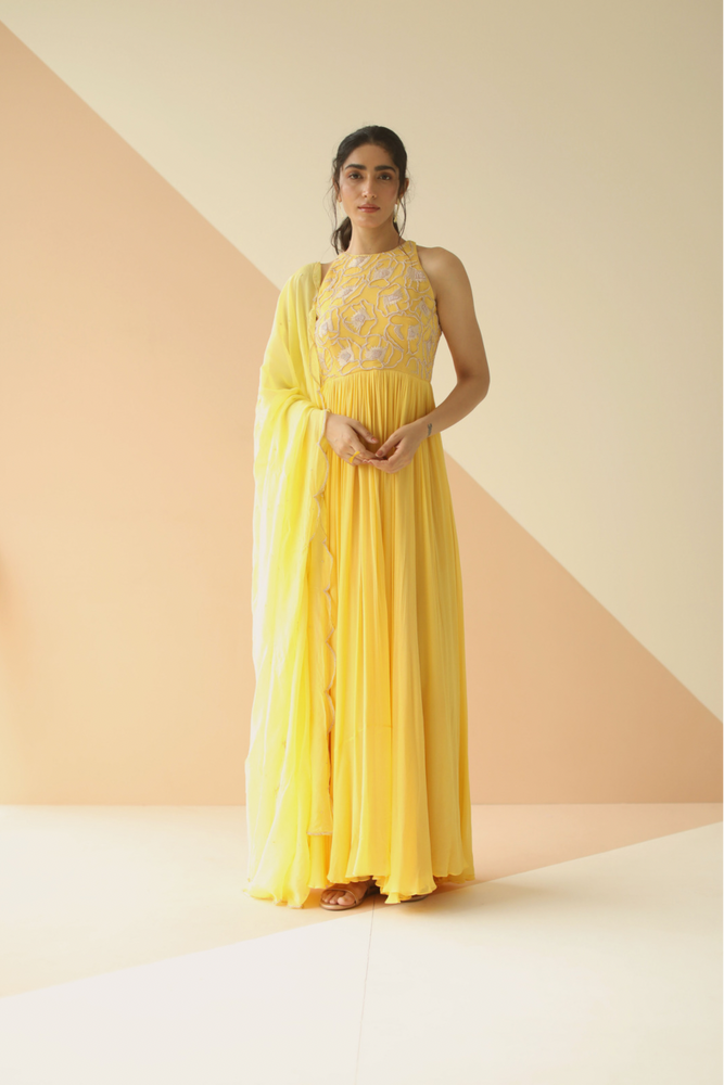 
                      
                        Mellow Yellow Anarkali
                      
                    