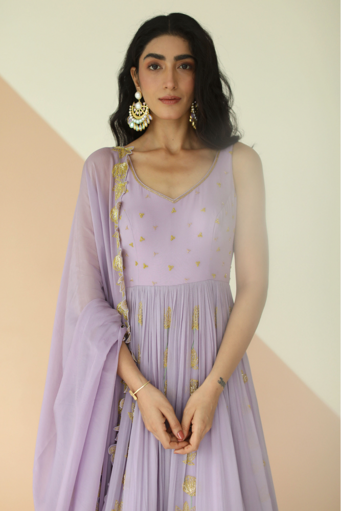 
                      
                        Lavender Anarkali
                      
                    