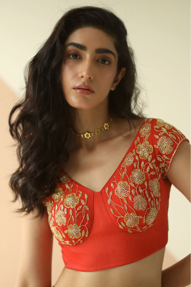 
                      
                        Rust Orange Sharara Set
                      
                    