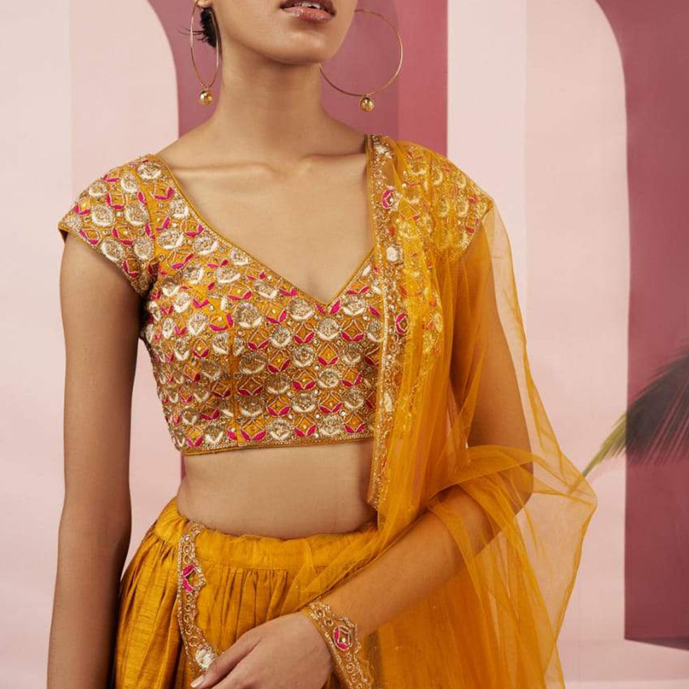 Mustard Yellow Lehenga