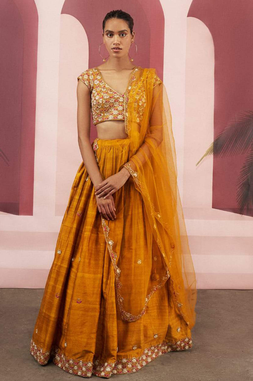 Mustard Yellow Lehenga