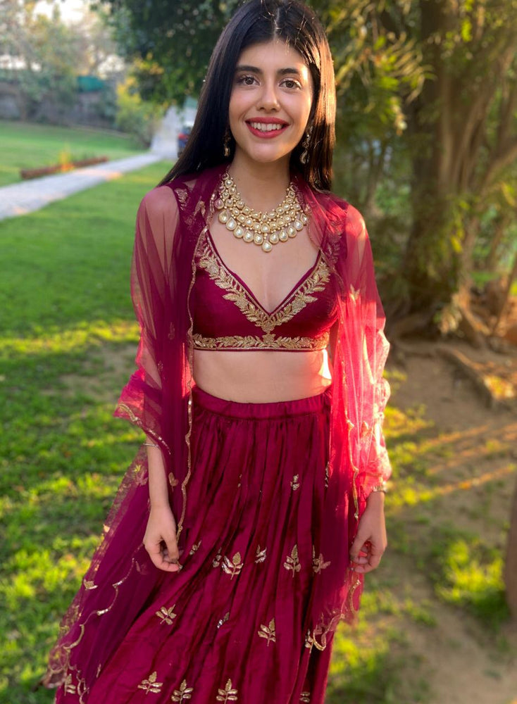 Sanjana Sanghi in Moor Lehenga