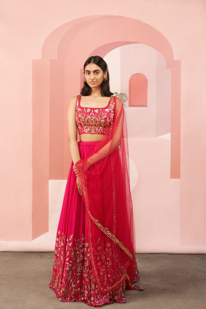 Cerise Pink Lehenga