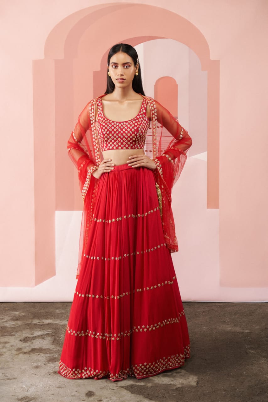 Crimson Hue Lehenga