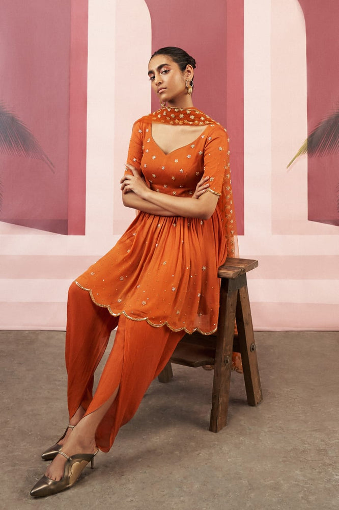 Apricot Orange Co-Ord Set