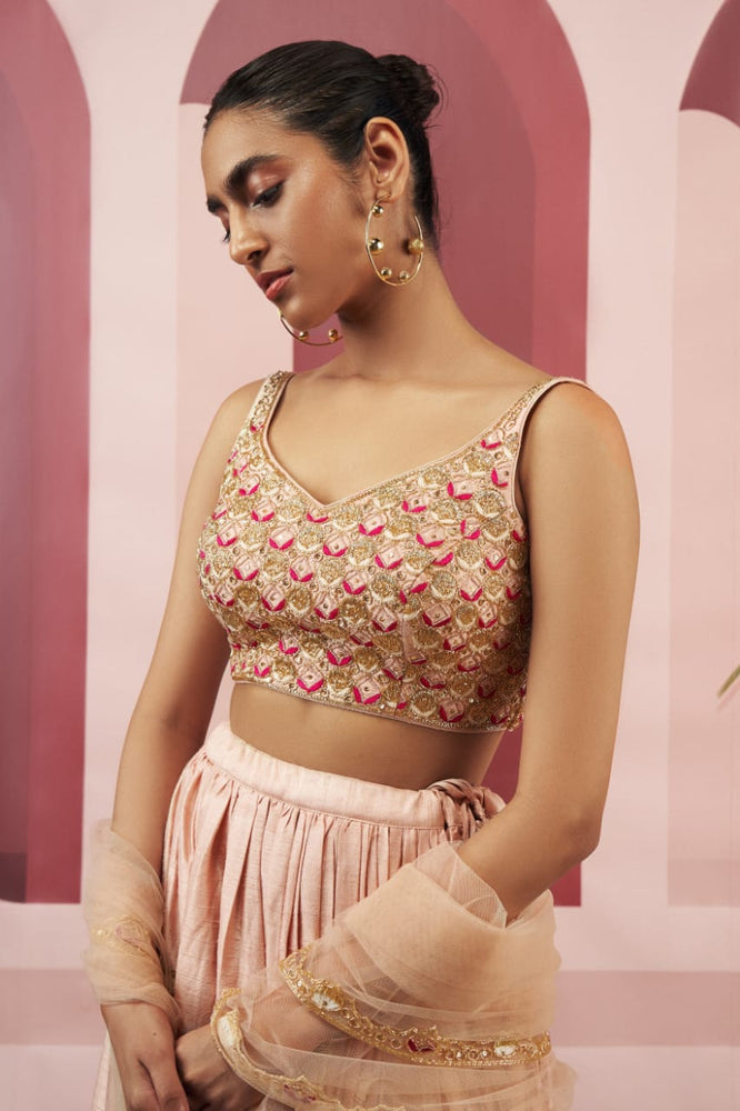 Dusty Pink Lehenga