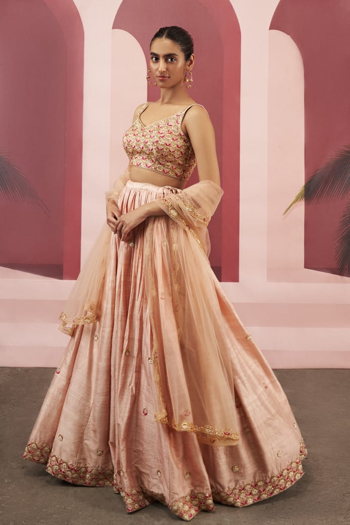 Dusty Pink Lehenga