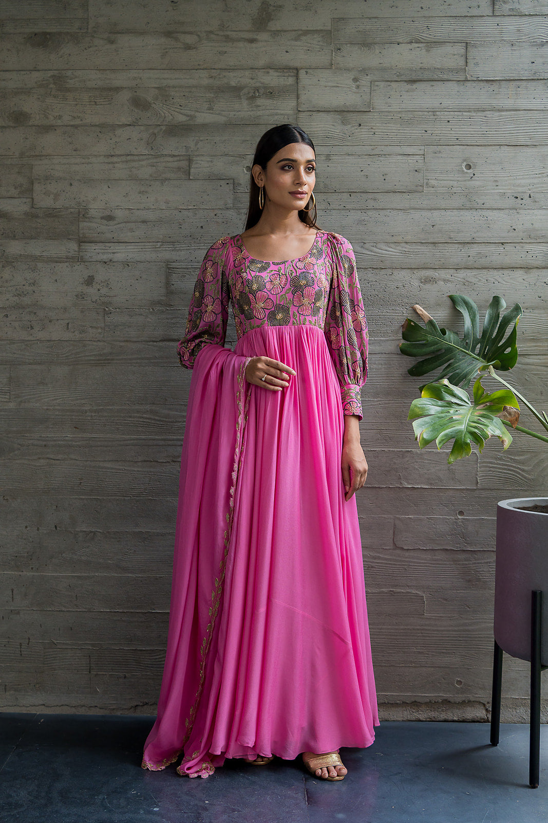 Bubble Pink Anarkali