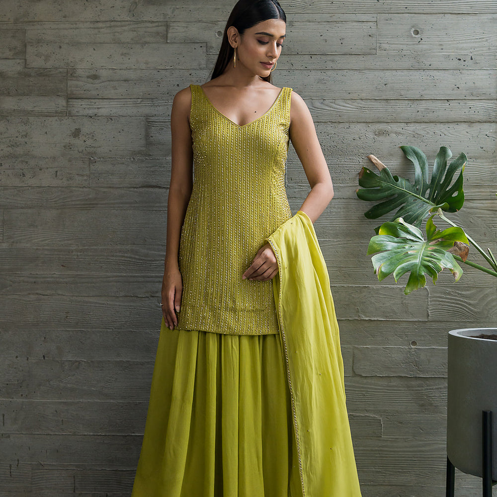 Mehndi Green Co-Ord Set