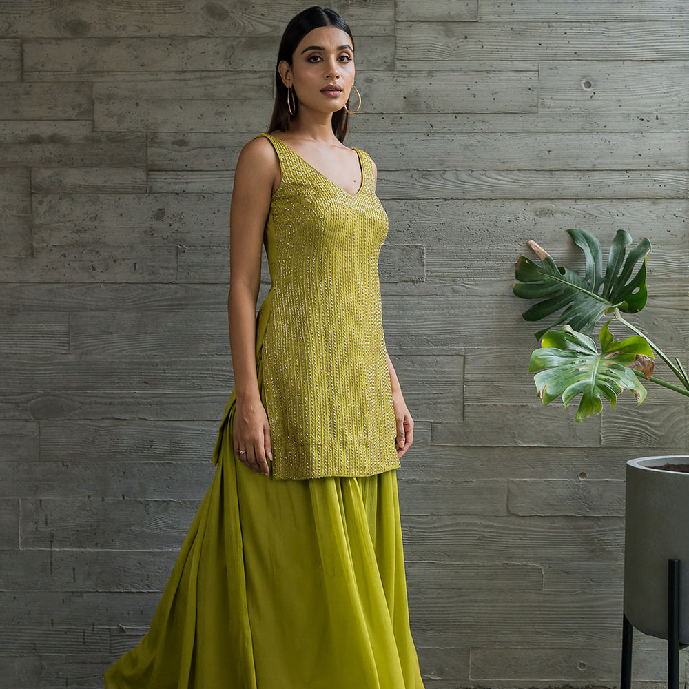 Mehndi Green Co-Ord Set