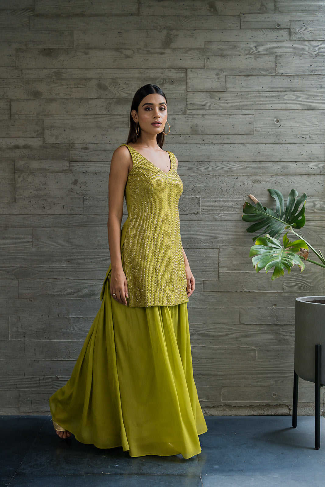 Mehndi Green Co-Ord Set